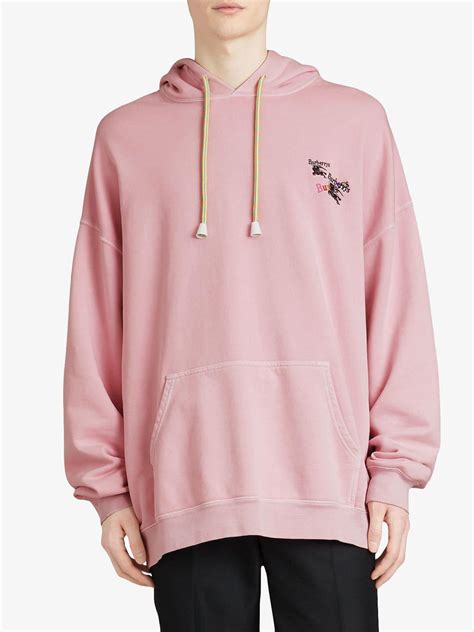 burberry pink hoodie|burberry hoodie men sale.